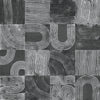 Black Vaughn Geometric Peel and Stick Wallcovering | Jeffrey Stevens - Image 2