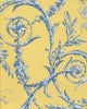 Diva Poplin, Bleu Jaune