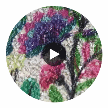GLM-4024 Bloom Glitter Multi On Rainbow designer-wallcoverings-los-angeles 2
