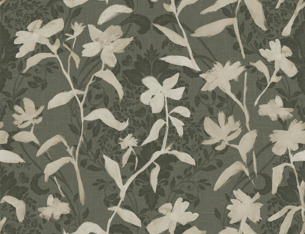 Blooming Damask White Wallcovering | Tres Tintas