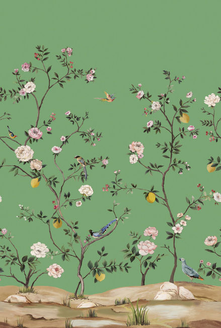 Blossom Mural - Emerald - Image 1