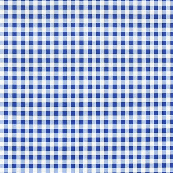 Blue Gingham Self-Adhesive Film | Jeffrey Stevens - Image 1
