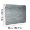 Blue Grassweave Peel and Stick Wallcovering | Jeffrey Stevens - Image 2