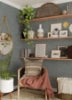 Blue Grassweave Peel and Stick Wallcovering | Jeffrey Stevens - Image 4