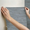 Blue Grassweave Peel and Stick Wallcovering | Jeffrey Stevens - Image 8