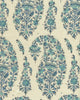 Blue on Cream Linen