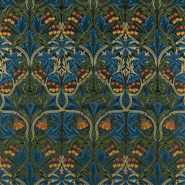 Bluebell Embroidery Tump /Webbs Blue | Morris & Co.
