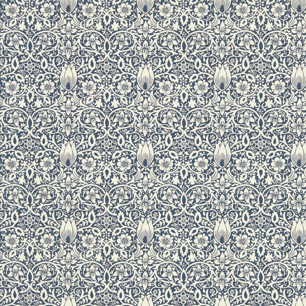 Borage Fingers Inky Wallcovering | William Morris