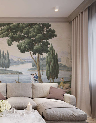 Bordeaux Pale Beige | Mural Source
