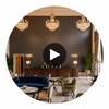 Bosa Marina Midnight Wood Grain | Hollywood Wallcoverings Circular Swatch | Hollywood Wallcoverings