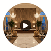 Bosa Marina Striped Wood Grain | Hollywood Wallcoverings Circular Swatch | Hollywood Wallcoverings