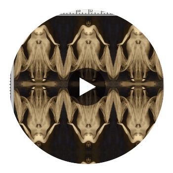 Boudoir Ladies - Antique - 24" x 22" Repeat Circular Swatch | Retro Walls