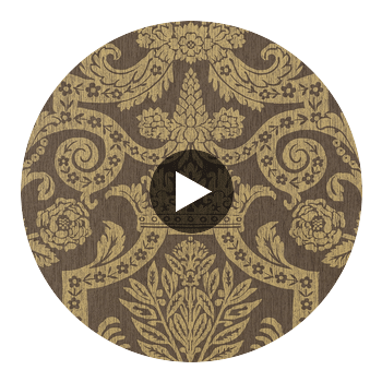 Braxton Texture Metallic on Brown Metallic on Brown — Thibaut Circular Swatch | Thibaut