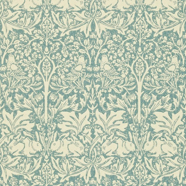 Brer Rabbit Vellum Slate Wallcovering | William Morris