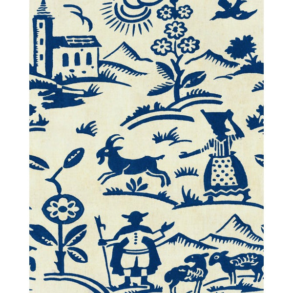 Brixen - Blue Wallcovering | Mind the Gap