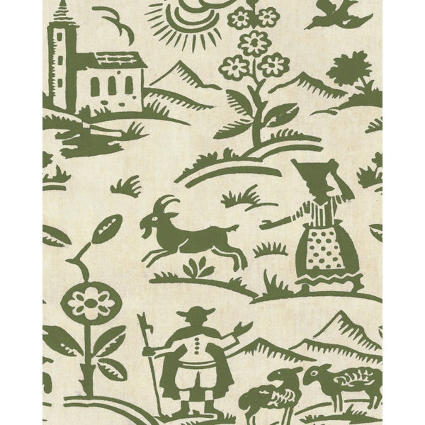 Brixen - Green Wallcovering | Mind the Gap