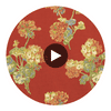 Brock Trellis Red Red — Thibaut Circular Swatch | Thibaut
