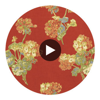 Brock Trellis Red Red — Thibaut Circular Swatch | Thibaut