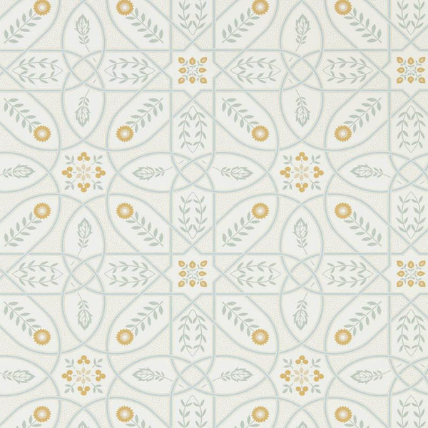 Brophy Trellis Sage Ivory Wallcovering | William Morris