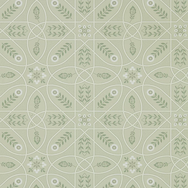Brophy Trellis Sage Linen | Morris & Co.