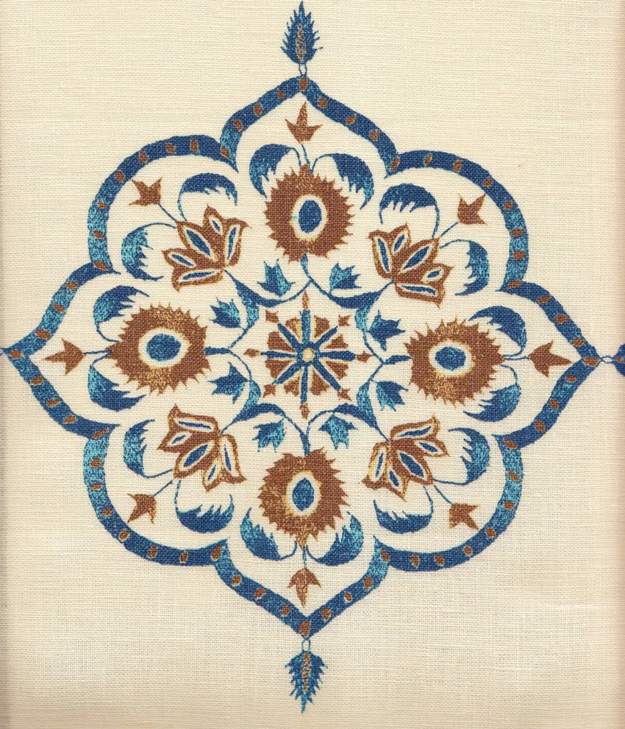 Brown Navy on Cream