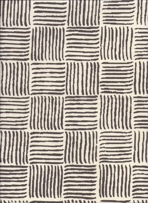 Textura Brown on Tinted Linen Screen Printed Fabric | China Seas