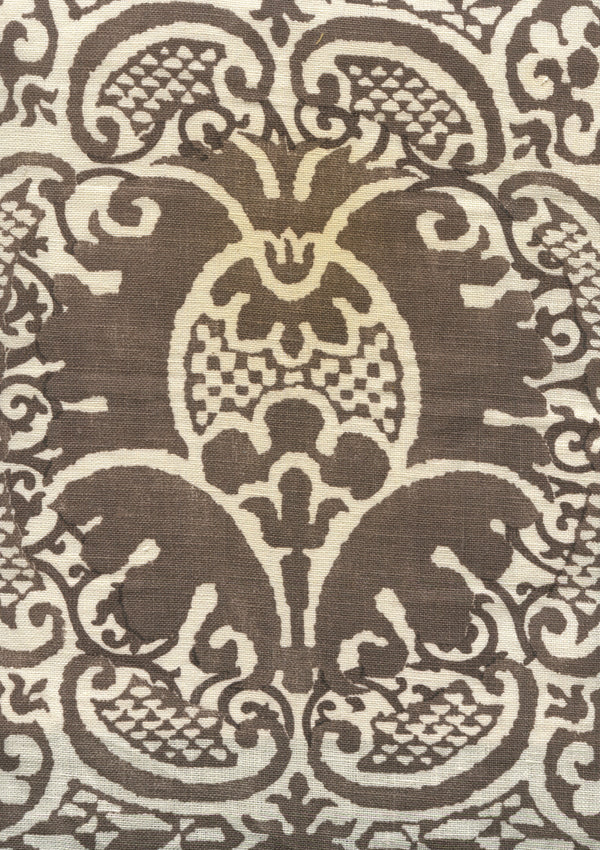 Veneto, Brown on Tint Wallcoverings | Quadrille