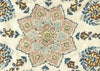 Brown/Navy on Cream Linen