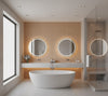 Bruce's Burlap Jute | Phillipe Romano - bathroom room setting