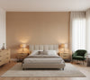 Bruce's Burlap Jute | Phillipe Romano - bedroom room setting