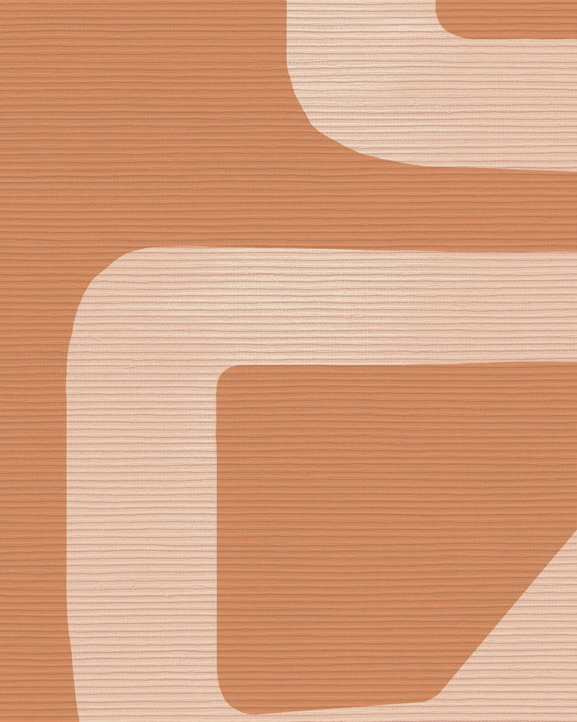 Brussels Hula Big Hana Blush Wallcovering | Phillipe Romano