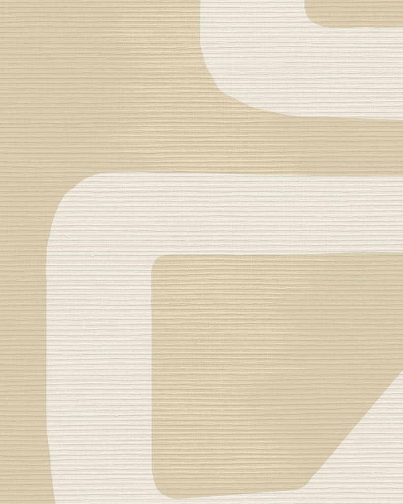 Brussels Hula Big Hana Pale Gold Wallcovering | Phillipe Romano