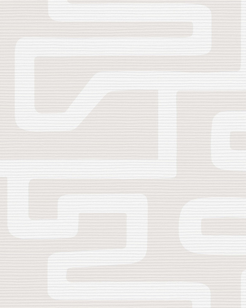 Brussels Hula Hana Matte White Wallcovering | Phillipe Romano