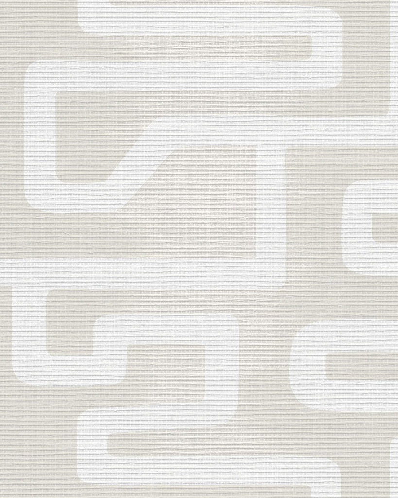 Brussels Hula Hana Platinum Wallcovering | Phillipe Romano