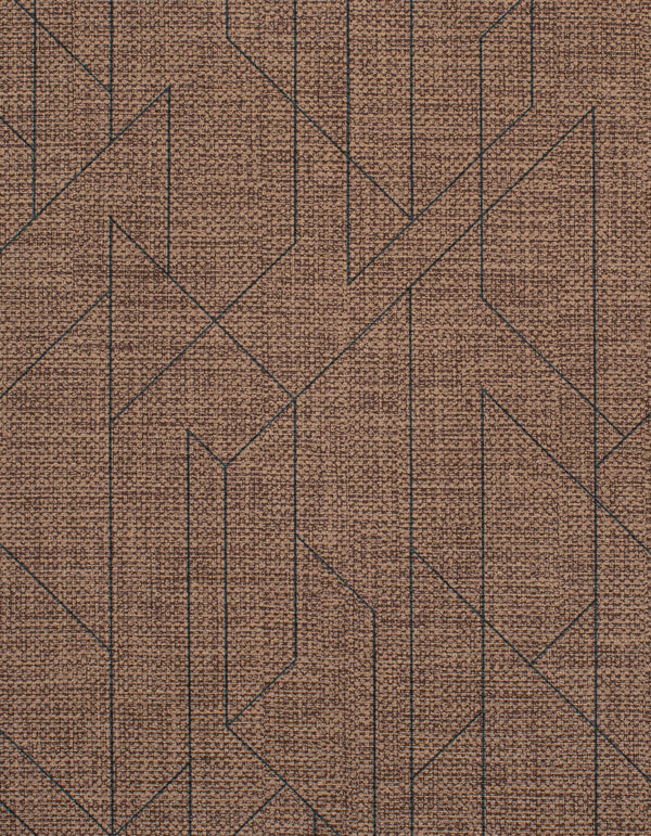 Budapest Zephyr UMBER Wallcovering | Phillipe Romano
