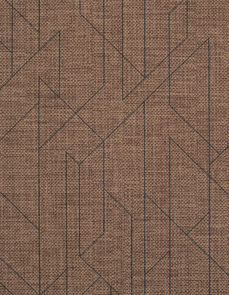 Budapest Zephyr UMBER Wallcovering | Phillipe Romano