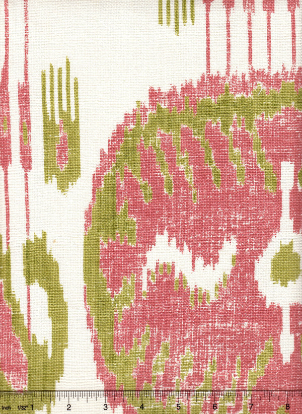 Buddakahn, Coral Green on Oyster | Quadrille