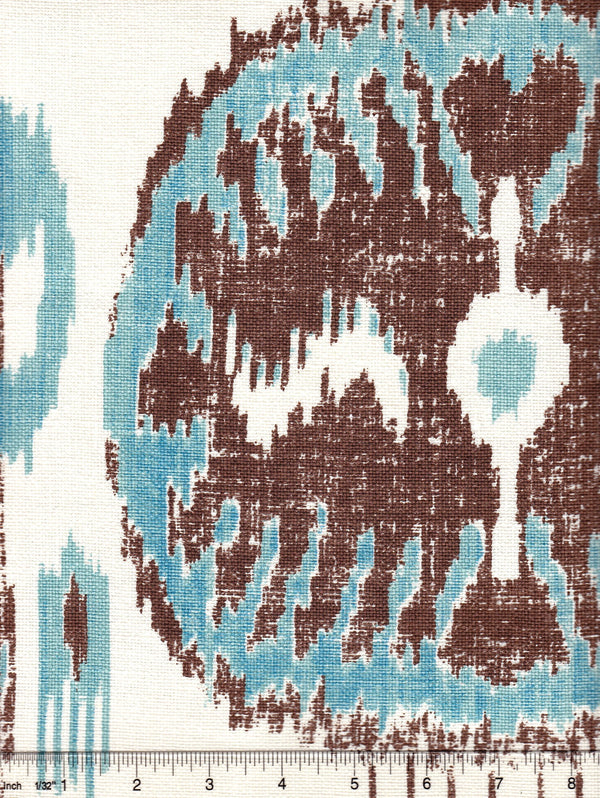 Buddakahn, Turquoise Brown on Oyster | Quadrille