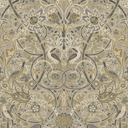 Bullerswood Stone/Mustard Wallcovering | William Morris