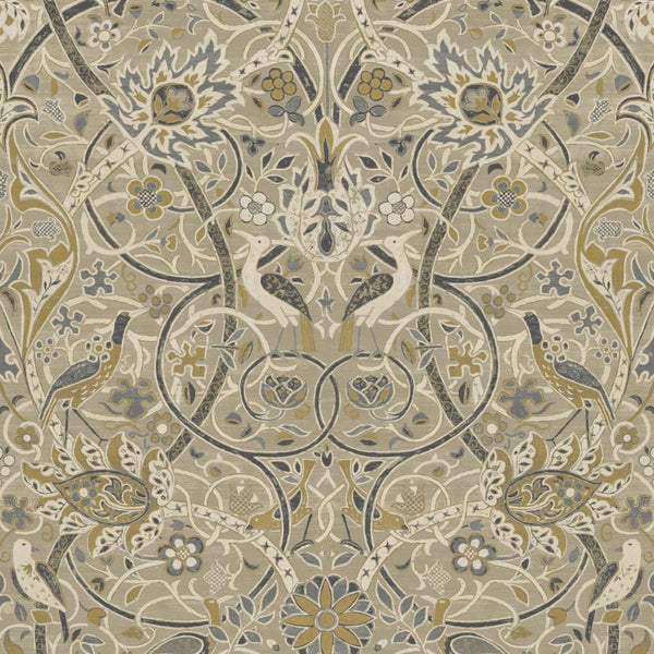 Bullerswood Stone/Mustard Wallcovering | William Morris