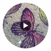 GLM-4008 Butterfly Glitter Rainbow designer-wallcoverings-los-angeles 2