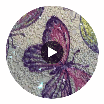 GLM-4008 Butterfly Glitter Rainbow designer-wallcoverings-los-angeles 2
