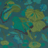 Nympheus - Teal By G P & J Baker | Signature |Animal/Insects Botanical & Floral Wallcovering Print