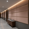 Woven Linen Texture Rose Quartz Upholstered Wall Panel | Architectural Fabrics