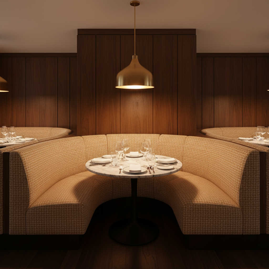 Manchioneel - Autumn Upholstered Banquette | Architectural Fabrics
