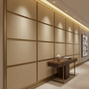 Woven Chevron Texture Oatmeal Beige Upholstered Wall Panel | Architectural Fabrics