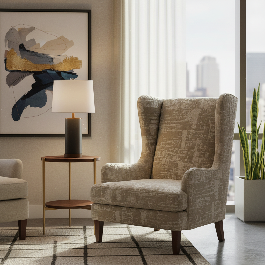 Turf Bay - Mortar Upholstered Chair | Architectural Fabrics