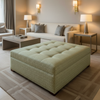 Manchioneel - Spring Upholstered Ottoman | Architectural Fabrics