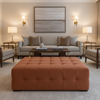 Necker Island - Salsa Upholstered Ottoman | Architectural Fabrics