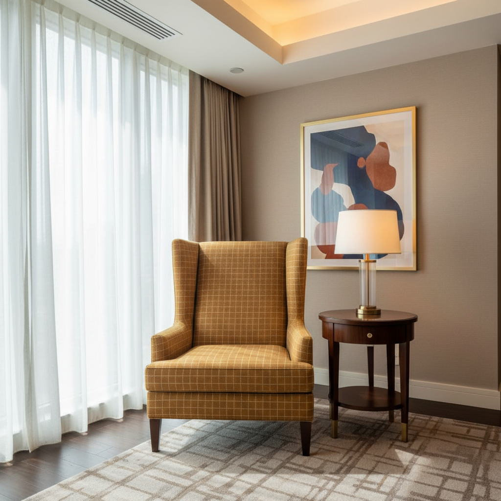 West End - Ginger Upholstered Chair | Architectural Fabrics